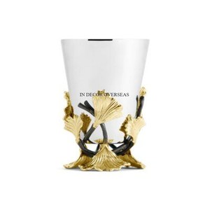 Florero de Metal resistente con recubrimiento en polvo de Color negro de diseñador de tendencia mundial suministros de decoración de mesa para bodas y fiestas - Product Image 5