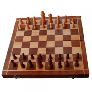Tablero de ajedrez de madera plegable clásico respetuoso con el medio ambiente, Juego de piezas de ajedrez de lujo, fabricante en la India - Product Image 2
