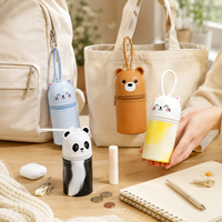 Nouveau produit : Porte-stylo en silicone en forme d'animal, étanche, ultra-léger, sac de rangement en silicone pour animaux
