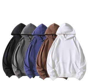 Estilo americano Heavyweight 460gsm Sudadera Oversize Drop Shoulder Pullover Hoodie Custom Fleece Cotton Men Hoodies - Product Image 1