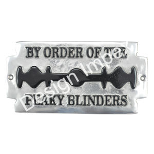 Placa Metálica con Diseño de Espada, Fácil de Montar en Pared o Puerta, Placa de los Peaky Blinders, Letrero Personalizado, Artesanía Hecha a Mano - Product Image 3
