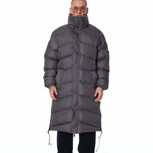 Chaqueta de Gabardina para Hombre con Logotipo Negro, Nueva Llegada 2025, Invierno, Cierre de Cremallera, Estilo Formal, Tejido de Punto, 95% Plumón - Product Image 1