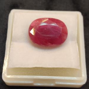 พลอยทับทิมสีแดงธรรมชาติทรงรี คุณภาพสูง สำหรับทำแหวน จี้ ต่างหู และเครื่องประดับชั้นดี มีจำหน่ายในราคาที่ดีที่สุด - Product Image 2