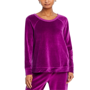 Felpa Sportiva Rosa in Velluto con Maniche Raglan, Alta Qualità, Stampa a Rilievo in Seta, Leggera, Taglia XS per Autunno e Inverno - Product Image 1