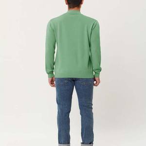 100%Cotton Latest Designs Round Neck Sweaters <b>Long</b> Sleeve <b>Men's</b> Breathable Sweater <b>For</b> Winter Use Knitted Solid Color Sportswear - Product Image 5