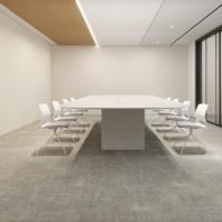 Dalles de moquette ignifuges avec support POE 50x50, antidérapantes, antistatiques, sans bitume, en élastomère polyoléfine, pour bureaux commerciaux et sécurité