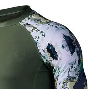 Chemises de compression de haute qualité à séchage rapide pour hommes, t-shirts de sport tricotés à manches longues, t-shirts grande taille à impression solide et logo personnalisé - Product Image 5