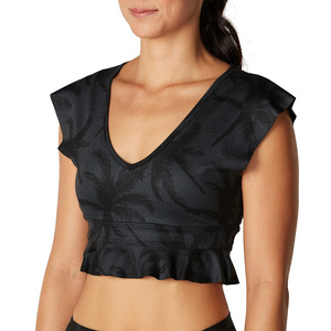 Custom women gym <b>bra</b> with breathable fabric <b>stretch</b> fit oem logo printing for yoga fitness branding private label apparel supply - Product Image 1