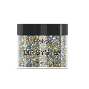 DIP019 DIP SYSTEM Poudre acrylique de luxe à paillettes effet chrome, tailles mixtes, brillance spectaculaire, pour usage en salon de manucure, certifié CE MSDS - Product Image 1