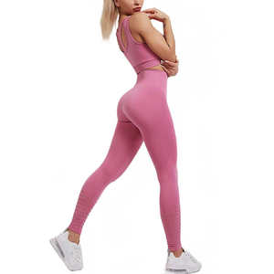 High Stretchable Gym Compression Set <b>for</b> <b>Women</b> Quick Dry <b>Yoga</b> Suits New Style Wrinkle Made Pakistan Cheap Price <b>for</b> Adults Girls - Product Image 2
