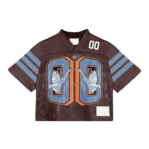 Camiseta de Fútbol Personalizada con Serigrafía en Malla de Seda, Cuello en V, Corta, Transpirable y Ligera, para Equipos Deportivos - Product Image 1
