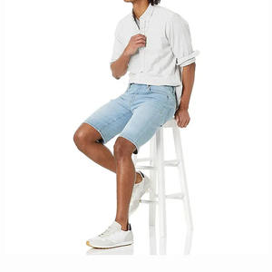 Light Blue Color Washed Dyed <b>Men</b> Summer Denim <b>Shorts</b> 100% Cotton Male <b>Short</b> <b>Jeans</b> Multi Pockets <b>Shorts</b> <b>Men</b> <b>Jeans</b> Denim <b>Short</b> - Product Image 3
