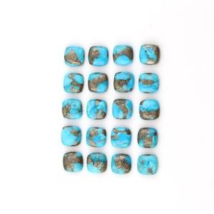 Cojín Flatback de 12mm de alta calidad, corte Natural, pirita suave, turquesa, fabricación de joyas DIY, cabujón suelto, venta al por mayor - Product Image 2