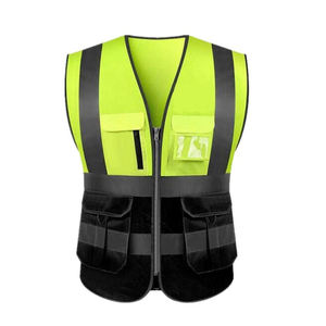 Gilet de sécurité respirant personnalisé à succès, fabrication directe, gilet de sécurité personnalisé avec réflecteur, multi-poches, meilleur prix - Product Image 4