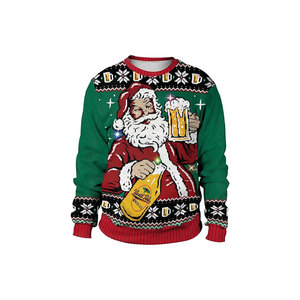 <b>Sweaters</b> Round Neck Funny <b>Christmas</b> Pattern Knitted <b>Sweater</b> - Product Image 3