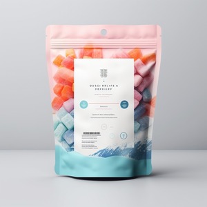 Sacs Doypack en Mylar de qualité alimentaire, blanc mat, résistant à l'humidité, pour bonbons, avec fermeture éclair, poche debout, impression en gravure sur feuille d'aluminium - Product Image 4