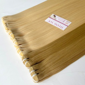 Prix de gros pour la trame de cheveux vierges Remy bruts non transformés extensions de cheveux humains à double tirage direct de l'usine - Product Image 2