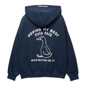 Personnalisé Automne Grande Taille Pull Sweat Ample Ajusté Col Ras Du Cou Sweat À Capuche Tops Mode Dos Écran Imprimé À Capuche - Product Image 6