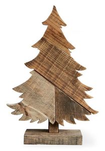 ARBRE DE NOËL FABRIQUÉ DÉCORATION ÉCOLOGIQUE CADEAU FAIT À LA MAIN Arbre en bois ornemental fabriqué en cerisier un arbre pour n'importe quelle saison - Product Image 4