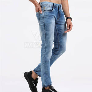 กางเกงยีนส์ผู้ชายผ้าโพลีเอสเตอร์ผ้าฝ้ายคุณภาพสูงสำหรับใส่กลางแจ้งดีไซน์ตามสั่งขนาด OEM - Product Image 3