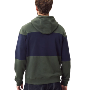 Nouveau sweat à capuche uni tendance pour homme, en coton molletonné, avec blocs de couleur, sweat à capuche décontracté, streetwear, hiver, automne, vente en gros - Product Image 4
