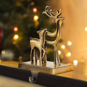 Support de bas en métal antique de concepteur de renne cintre de support en métal de qualité supérieure pour l'ornement suspendu de bas à bon prix - Product Image 1