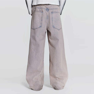 Pantalones Vaqueros Anchos de Estilo Urbano para Hombre, Estilo Casual Hip Hop Y2K, Lavado Monkey, Vintage, para Otoño, Servicio OEM - Product Image 2