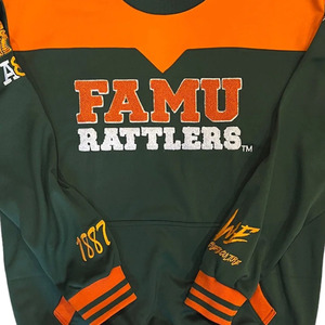 Sweat-shirt en molleton à col rond pour homme avec impression en relief FLORIDA A&M Fraternity, personnalisé, en chenille, taille plus, respirant, polyester/coton - Product Image 6