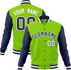 แจ็กเก็ตเบสบอลบอมเบอร์ทีมเบสบอลขนแกะสไตล์เท่ๆสำหรับผู้ชายผลิตในปากีสถาน - Product Image 6