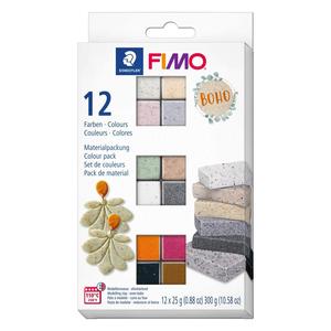 STAEDTLER para Fimo Effect Boho Colours, Paquete de 12 Arcillas para Manualidades - Product Image 1