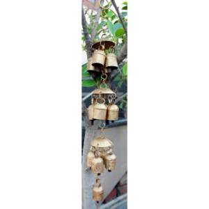 Campanas de Viento Vintage de 13 Piezas, Decoración de Patio de Hierro Reciclado con Campanas de Armonía, Decoración Móvil para el Hogar - Product Image 3