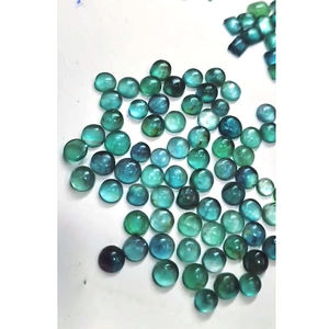 Alta calidad 633 Uds cabujón de piedras preciosas verdes de fluorita Natural 5mm 9mm pera ovalada 1080cts lote todas las ventas de IROC piedras preciosas sueltas US $72 - Product Image 4