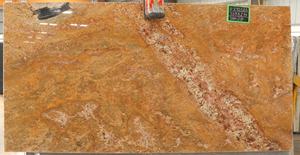 Estilo de diseño grande de losa de granito de oro imperial moderno con superficie pulida atractiva - Product Image 4