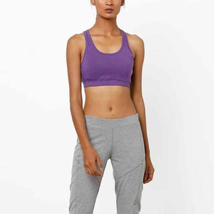 Débardeur de sport respirant en fibre de coton/bambou, de grande taille, haut court d'exercice, gilet de fitness, débardeurs de yoga pour femmes - Product Image 2