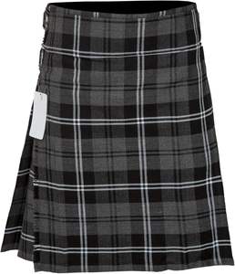 Kilts pour hommes en acrylique et laine de haute qualité pour plus de durabilité, avec des sangles en cuir traditionnelles réglables, motif tartan en granit - Product Image 5