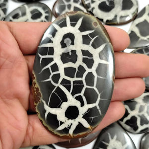 Cabujón de Septaria Negra Natural Pulido a Mano, Piedra Preciosa Suelta al por Mayor para Joyería con Alambre - Product Image 4