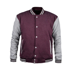 Chaqueta de béisbol universitaria de lona deportiva para hombre de talla grande a la moda estilo único con parche de collage bordado en 3D - Product Image 5