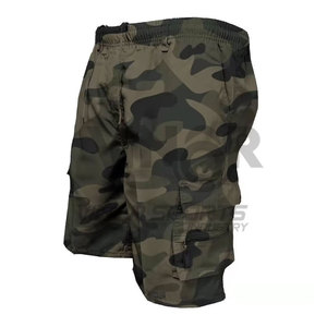 กางเกงขาสั้นคาร์โก้ยุทธวิธีสำหรับผู้ชายกางเกงขาสั้นมีกระเป๋าแฟชั่นสำหรับฤดูร้อนลายพรางสำหรับวิ่งจ๊อกกิ้งกีฬากางเกงขาสั้นลำลองทำงานเดินป่ากลางแจ้ง - Product Image 1