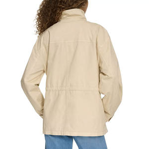 Chaqueta Cargo de Manga Larga con Cuello Alto Personalizada de Alta Calidad, Chaqueta Cargo Transpirable Rellena de Algodón para Mujer - Product Image 2