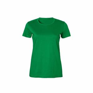 Couleur verte 100% T-shirts surdimensionnés à col rond en coton à manches courtes de haute qualité pour les femmes du Bangladesh - Product Image 1