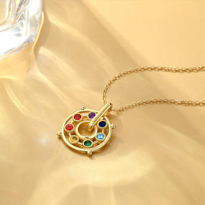 สร้อยคอคริสตัลจักระพลังงานบำบัดแบบหมุนได้ เจลูเลีย เงินสเตอร์ลิง - Product Image 6