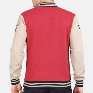 Diseña Tu Propia Chaqueta Universitaria Personalizada de Lona con Parches Frontales, Resistente al Viento y Transpirable, de Excelente Calidad para Hombre - Product Image 4