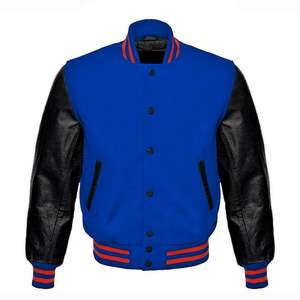 Chaqueta Universitaria de Béisbol Personalizada de Alta Calidad, Bordada en Chenilla, para Hombre, Estilo Bomber, con Letras - Product Image 3