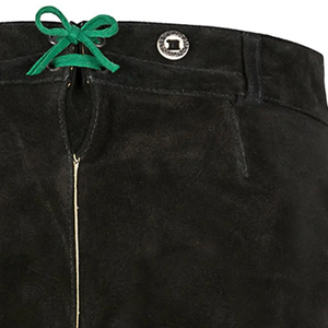 Auténtico alemán Oktoberfest Trachten bávaro tradicional Lederhosen nuevo diseño pantalones cortos de cuero de cabra marrón para hombres de talla grande - Product Image 4