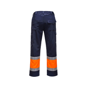 กางเกงผ้าโพลีเอสเตอร์ Hi VIS มี100% น้ำหนักเบาสะท้อนแสงชุดทำงานออกแบบได้ตามต้องการ - Product Image 2