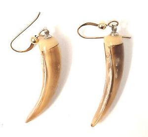 Pendientes de cuerno artesanales para mujer - Product Image 4