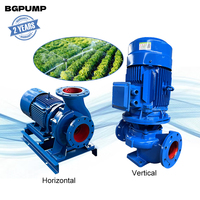 ISG portant pompe de circulation de canalisation verticale pompe centrifuge à eau de haute qualité pompe à eau