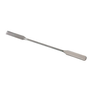 Espátula de Laboratorio de Doble Cara en Acero Inoxidable, Dos Extremos para Dosificación Precisa, Angular y Redondeada, Fabricada por Burkle GmbH en Alemania - Product Image 1