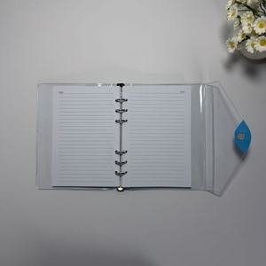 Reliure à anneaux A5 personnalisable en PVC transparent à 6 trous, carnet à feuilles mobiles, couverture souple transparente <span class=keywords><strong>pour</strong></span> le journaling et la planification - Product Image 2