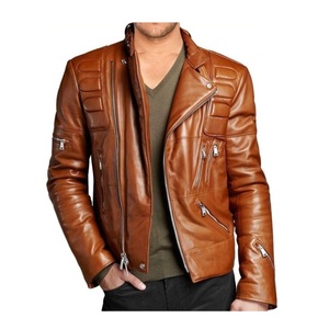 Vendedor al por mayor de chaquetas de cuero para hombre con diseño sólido y color personalizado disponible chaquetas de hombre para la venta - Product Image 1